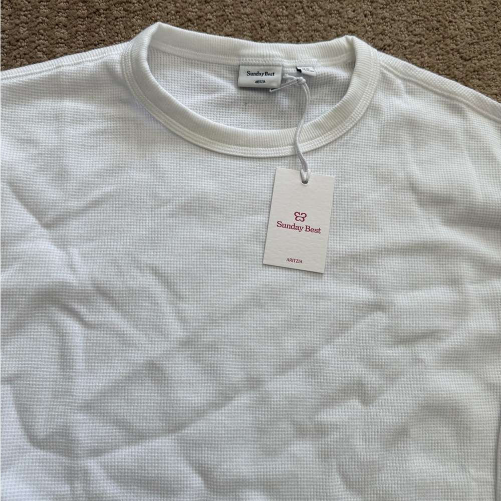 Classic White Long Sleeve Tee with Soft Cotton Comfort